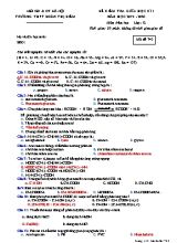 Đề kiểm tra giữa học kỳ I môn Hóa học Lớp 12 - Mã đề 743 - Năm học 2019-2020 - Trường THPT Đoàn Thị Điểm (Kèm đáp án)
